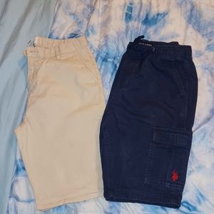 2 pairs of boys school shorts size 16